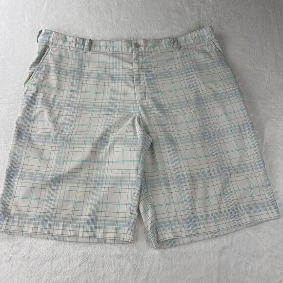 Nike Golf Short Cream Blackwatch‎ Plaid Men's Size 42 - Picture 1 of 15